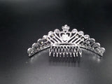 crown heart silver