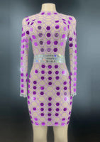 Mirror remix dress purple