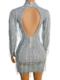 Chala Dress silver and grey delayed 5 days