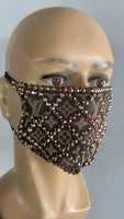 Designer Mask brown LV