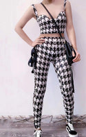 Houndstooth bodysuit