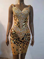 Nefertiti dress Gold ( short and long)