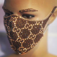 Designer G Mask brown