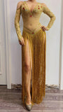 Jasmine dress gold