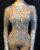 Crystal stack leotard