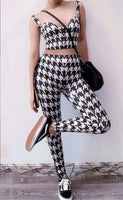 Houndstooth bodysuit