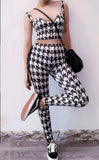 Houndstooth bodysuit