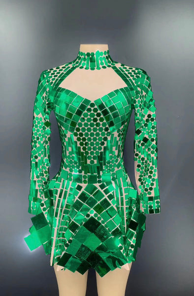 Lisco Green leotard dress