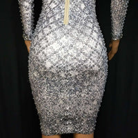 Pearl crystal dress