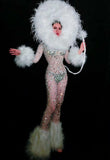 Wild king bodysuit party & events costume white