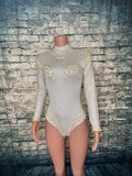 White party leotard