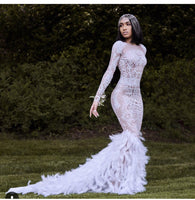 Ice queen prom and wedding dress