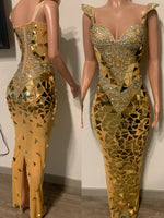 Nefertiti dress Gold ( short and long)