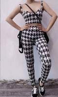 Houndstooth bodysuit