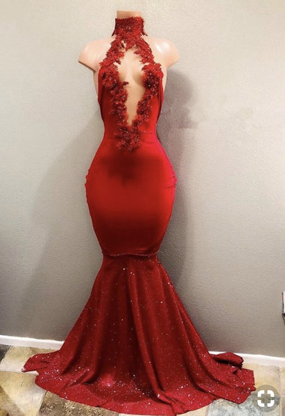 Custom Red dress (can take 3-4 weeks to deliver)