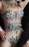 Crystal ornament leotard