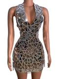 Venus Mirror reflection dress silver High Quality