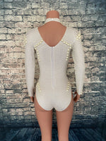 White party leotard