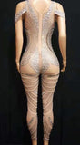 Diamond bocks mesh bodysuit