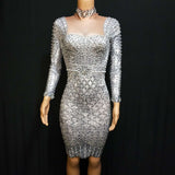 Pearl crystal dress