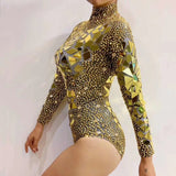 Mirror Epic leotard GOLD