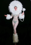 Wild king bodysuit party & events costume white