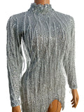 Chala Dress silver and grey delayed 5 days