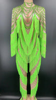 Green Neon Bodysuit