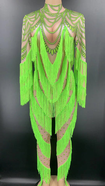 Green Neon Bodysuit