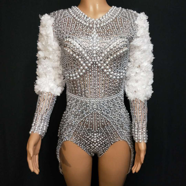 Pearl Armor silver Leotard